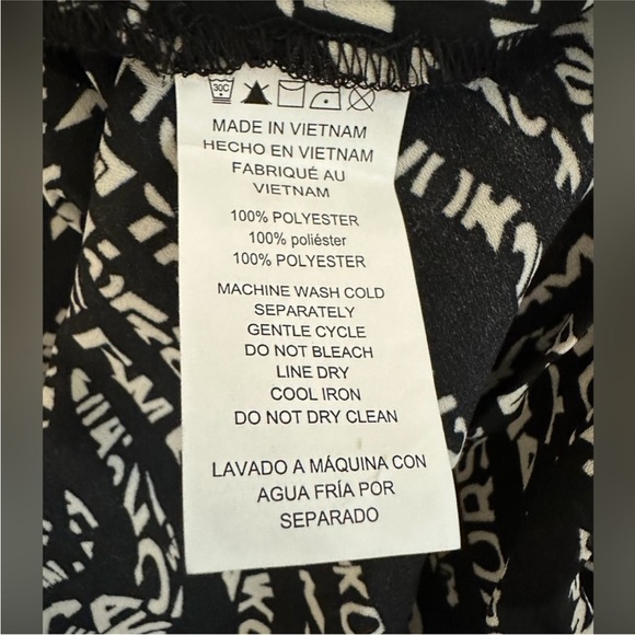 Michael Michael Kors Black/White Shirt NWT Size: M - Picture 3 of 5